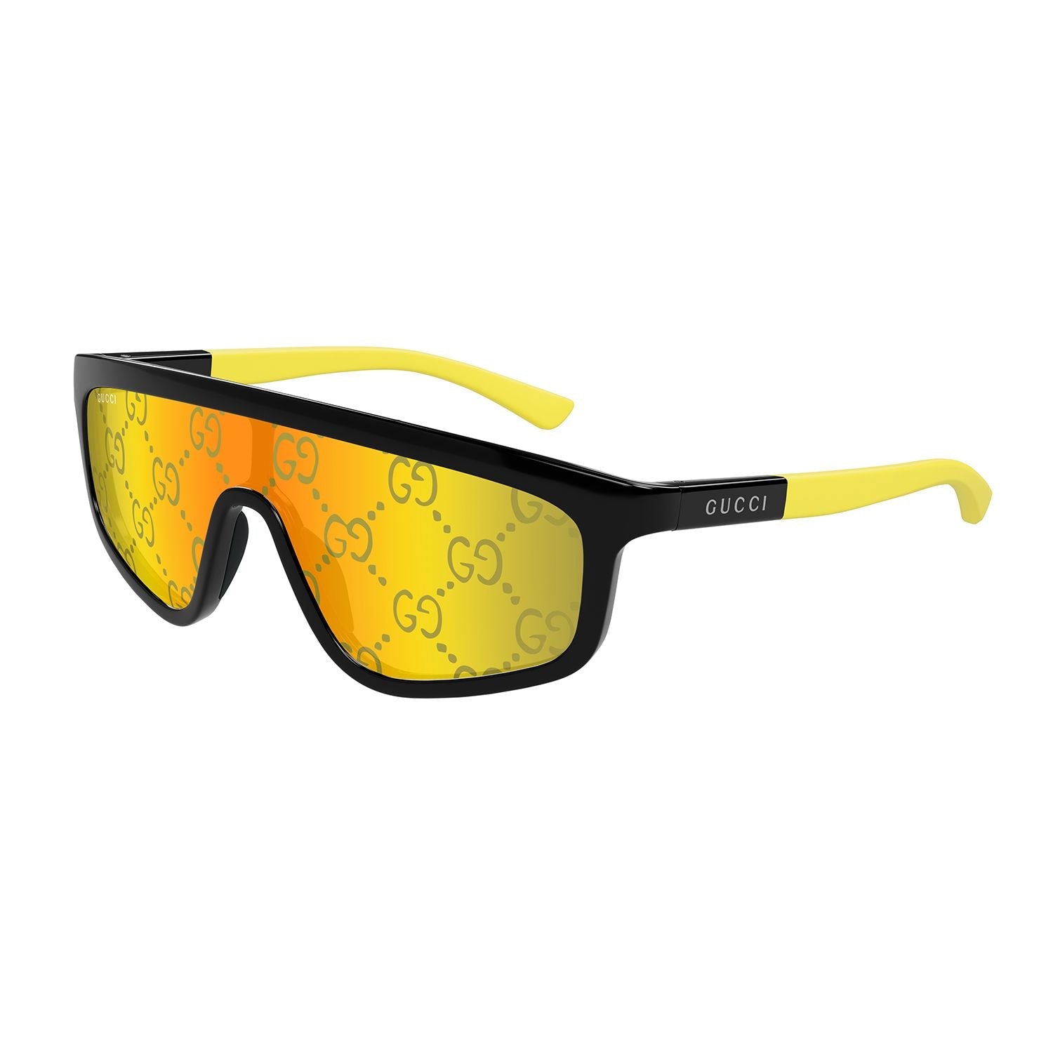 GG1736S Black injection Sunglasses - Shiny Solid Black