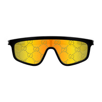 GG1736S Black injection Sunglasses - Shiny Solid Black