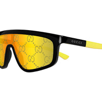 GG1736S Black injection Sunglasses - Shiny Solid Black