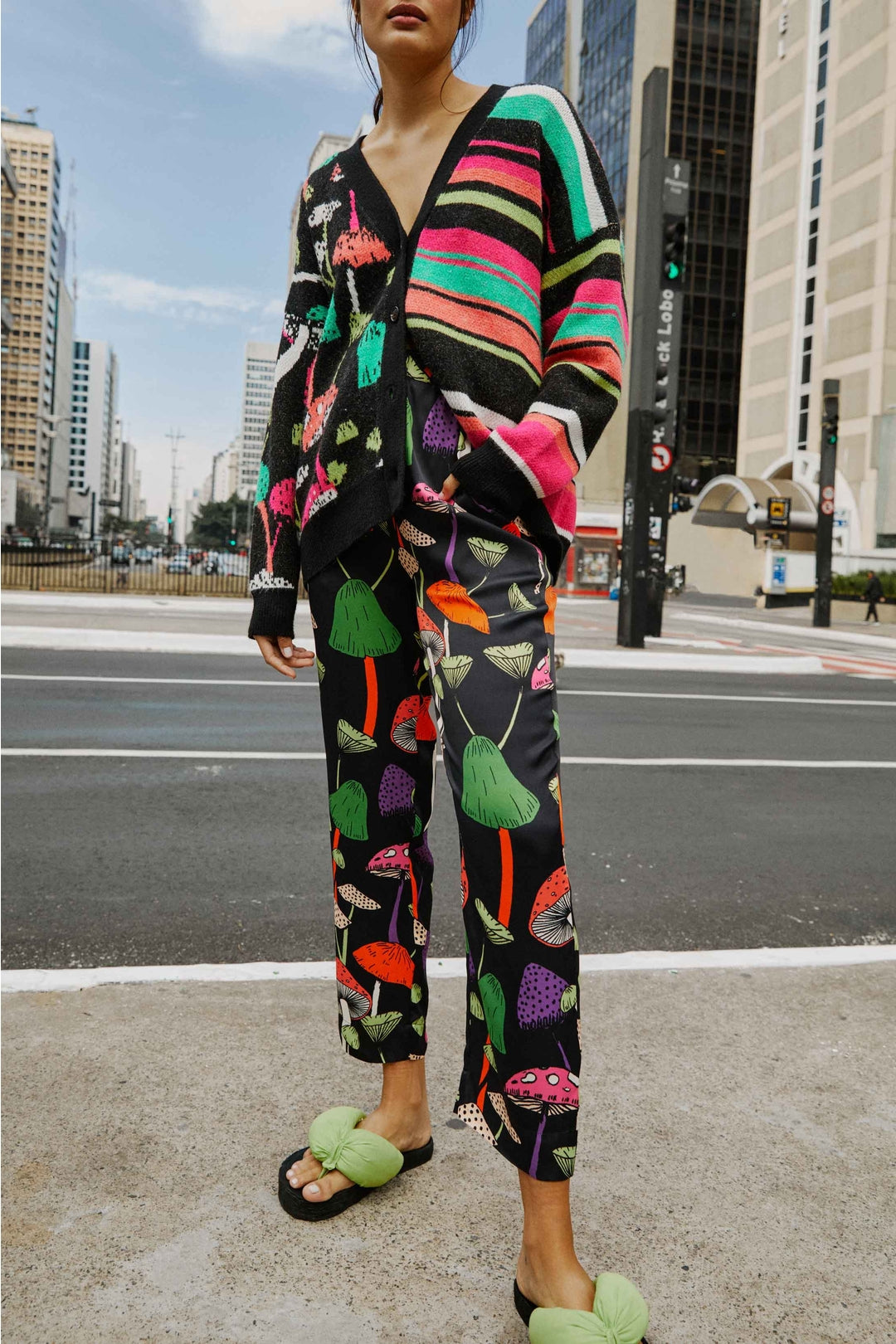 Pantalon Mushrooms - Multicolore
