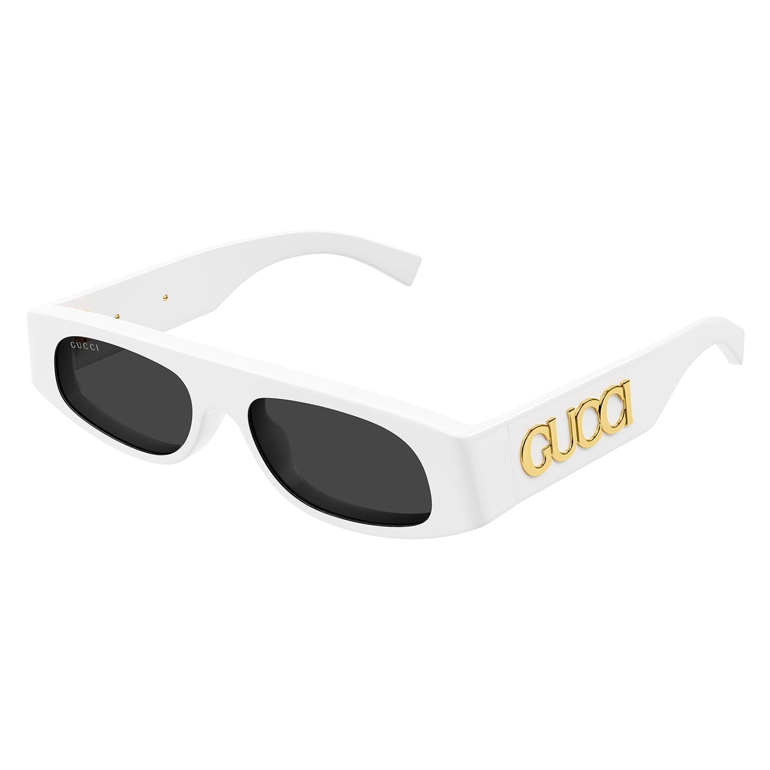 GG1771S White recycled acetate Sunglasses - Shiny Solid White