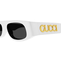 GG1771S White recycled acetate Sunglasses - Shiny Solid White