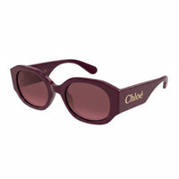 CH0234S Burgundy recycled acetate Sunglasses - Shiny Solid Burgundy