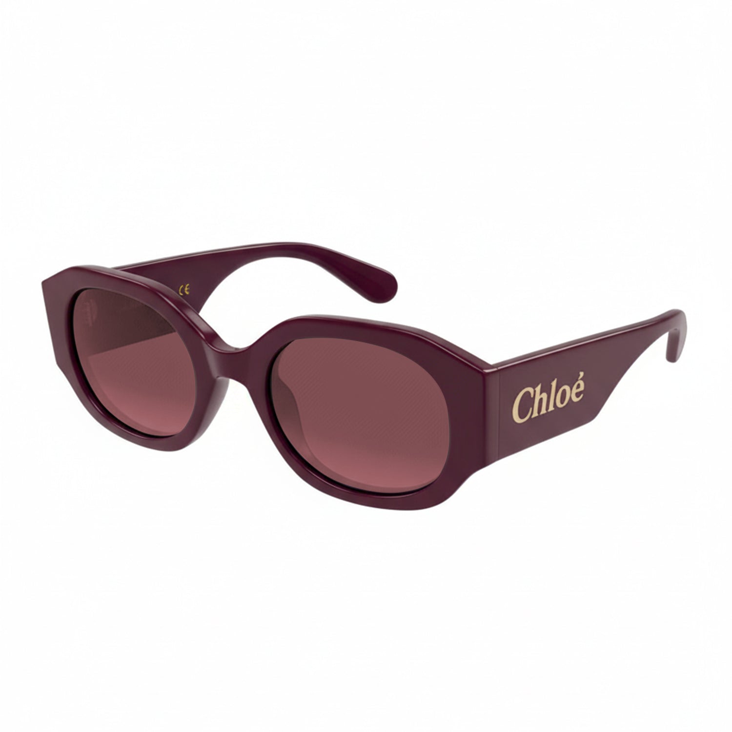 CH0234S Burgundy recycled acetate Sunglasses - Shiny Solid Burgundy