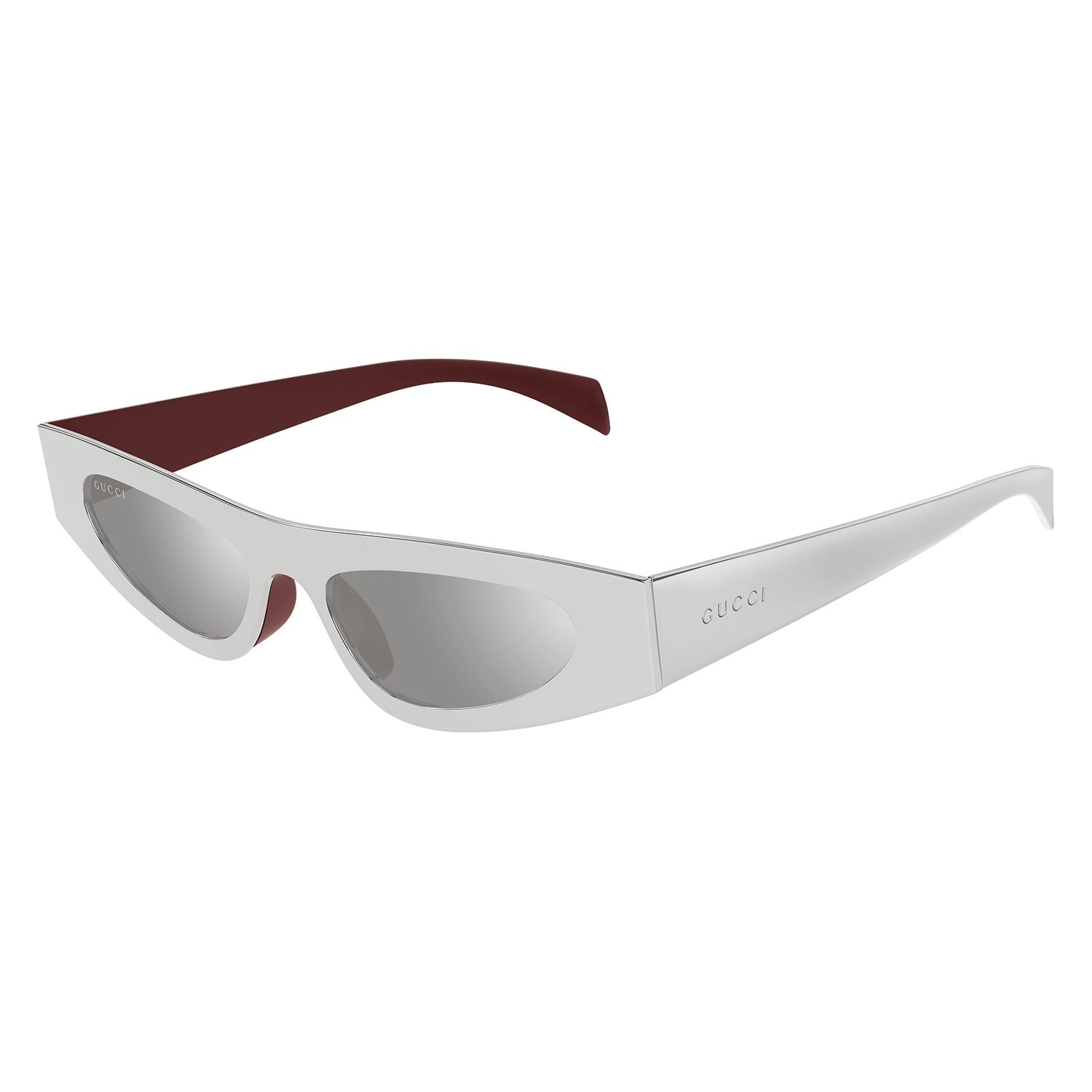 GG1916S Silver metal Sunglasses - Shiny Silver & Burgundy Varnish