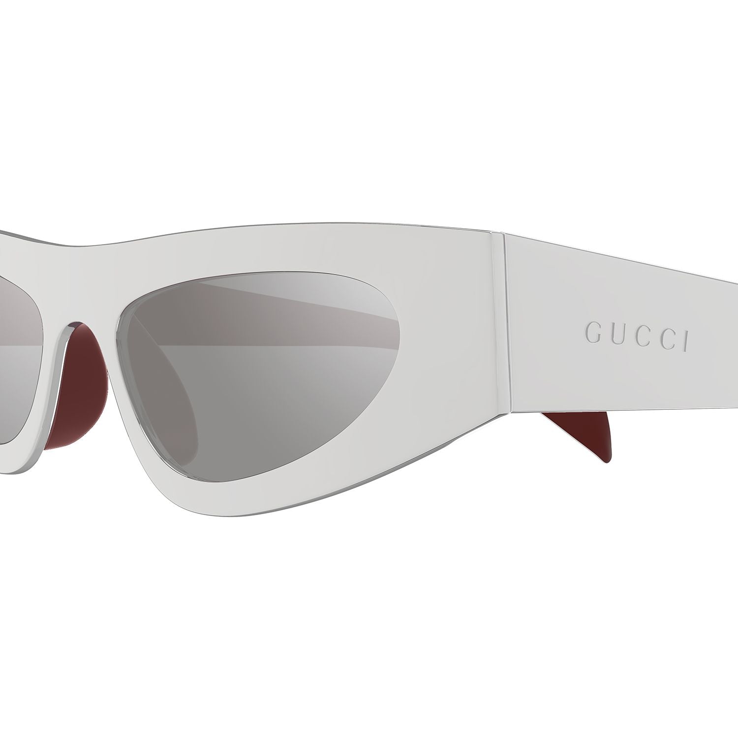 GG1916S Silver metal Sunglasses - Shiny Silver & Burgundy Varnish
