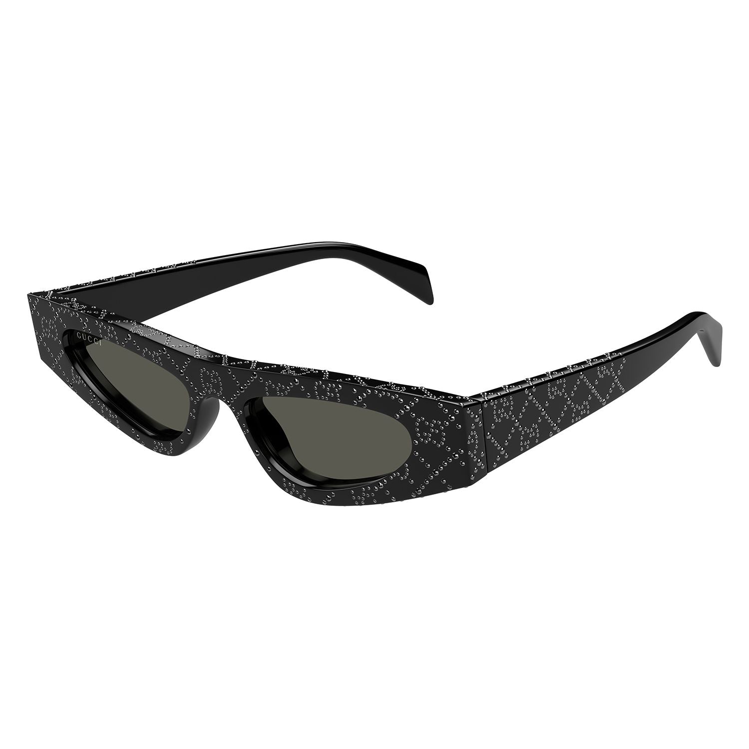 GG1779SA Black hematite strass & recycled acetate Sunglasses - Shiny Black