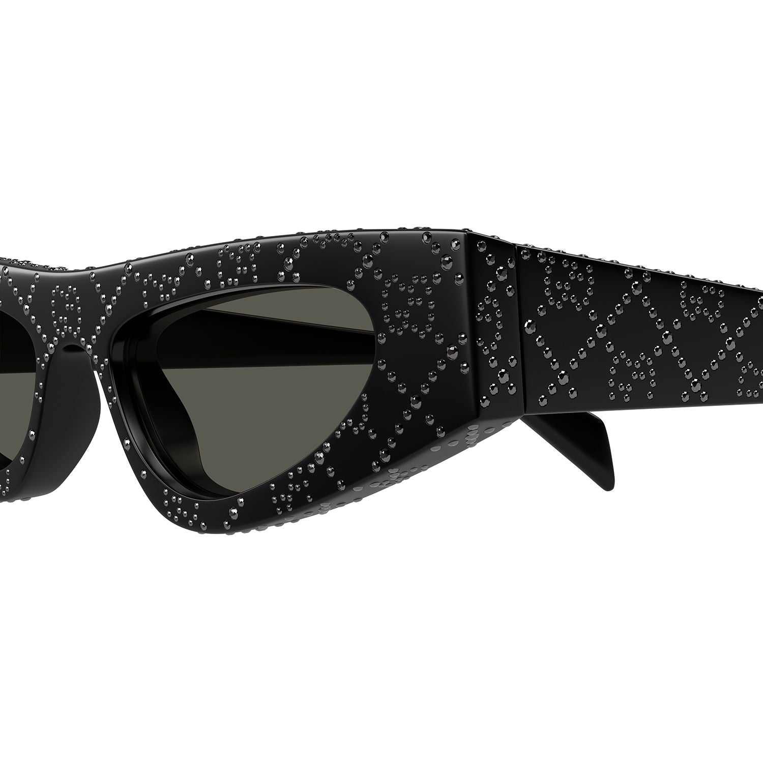 GG1779SA Black hematite strass & recycled acetate Sunglasses - Shiny Black