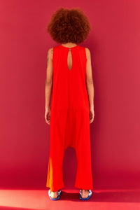 Combinaison A Brasileira façon t-shirt en coton - Rouge
