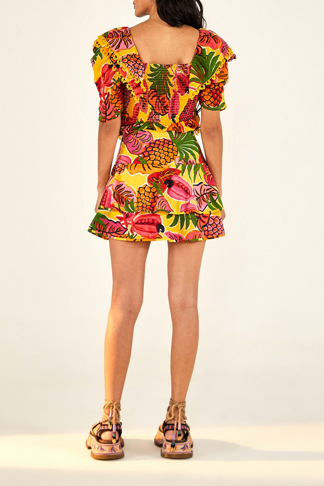 Mini jupe Fruit Dream en coton - Multicolore