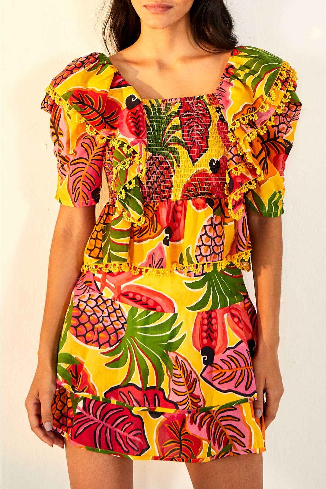 Mini jupe Fruit Dream en coton - Multicolore