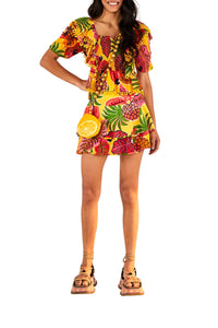 Mini jupe Fruit Dream en coton - Multicolore