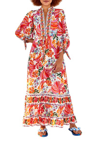 Robe longue Spring Bananas en coton - Rouge