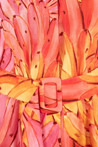 Robe longue Ombre Bananas en coton - Rose