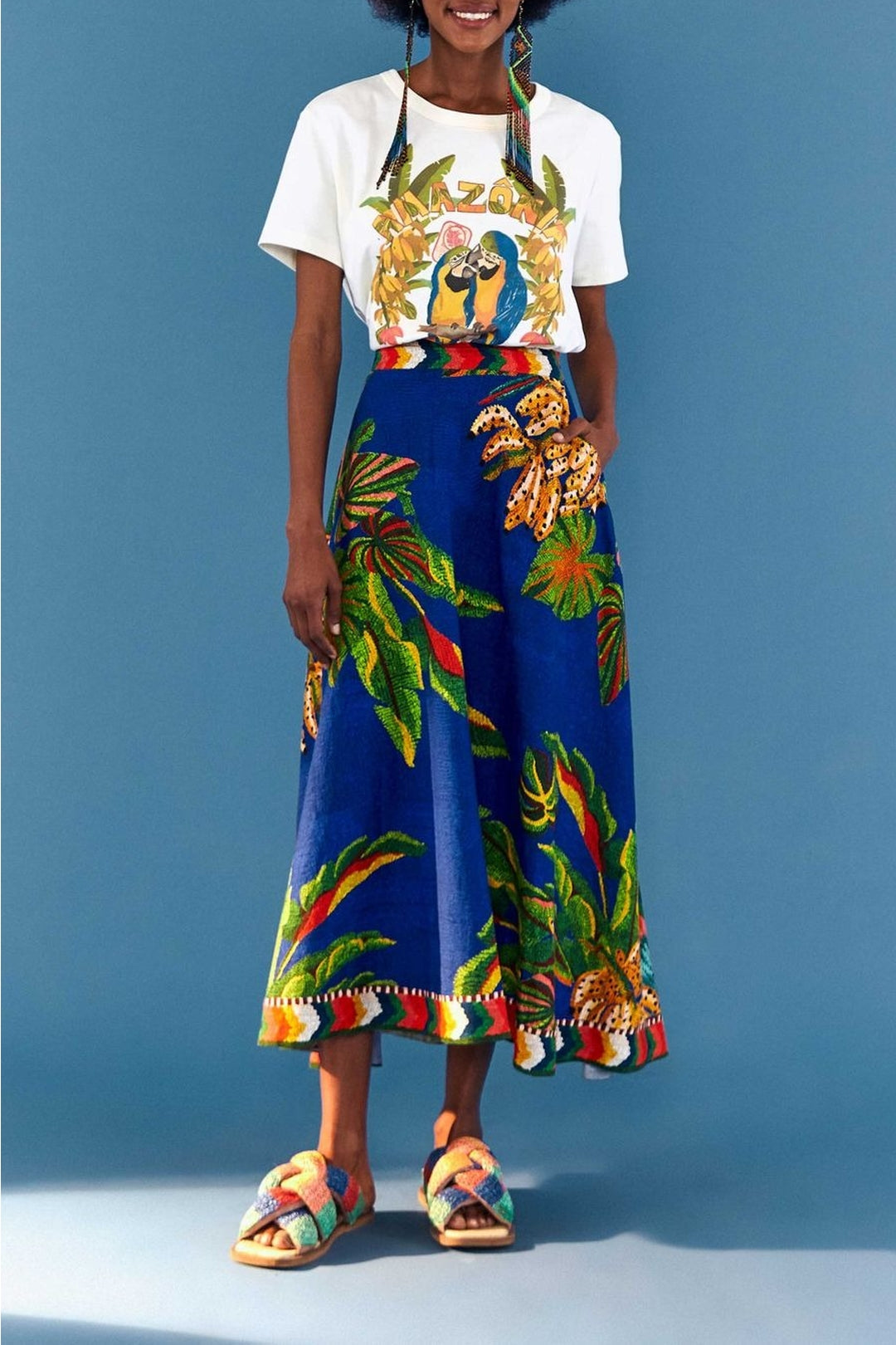 T-shirt Amazonia en coton - Blanc