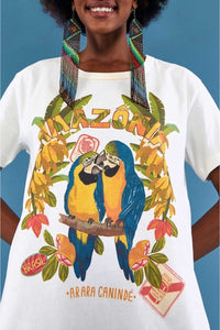 T-shirt Amazonia en coton - Blanc