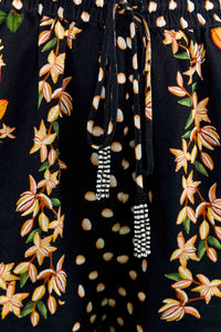Short Paradise Cacao en lin - Multicolore