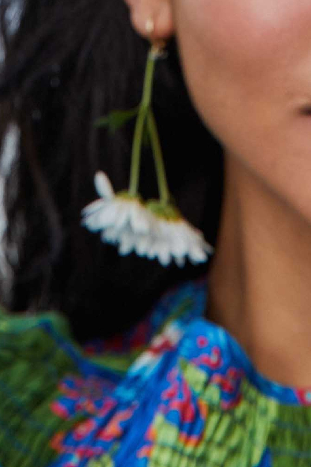 Robe midi Macaw en coton - Bleu
