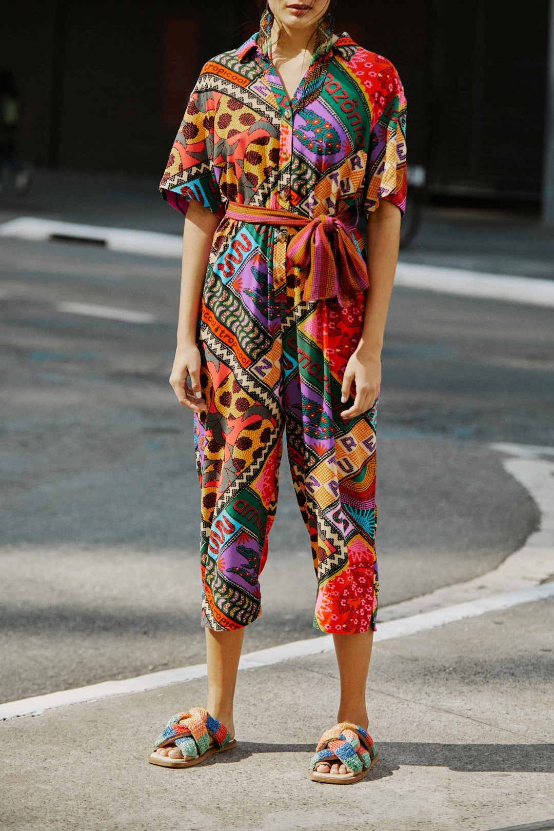 Combinaison Dotted Patch Scarf - Multicolore