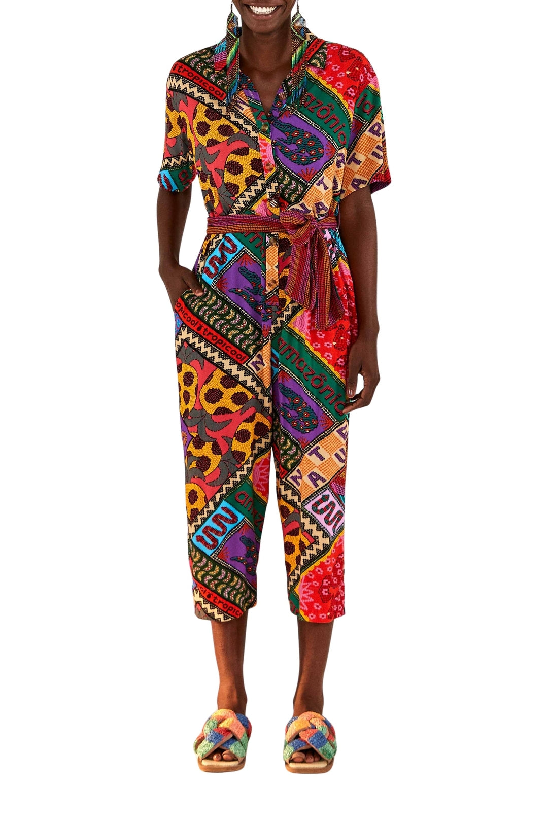Combinaison Dotted Patch Scarf - Multicolore