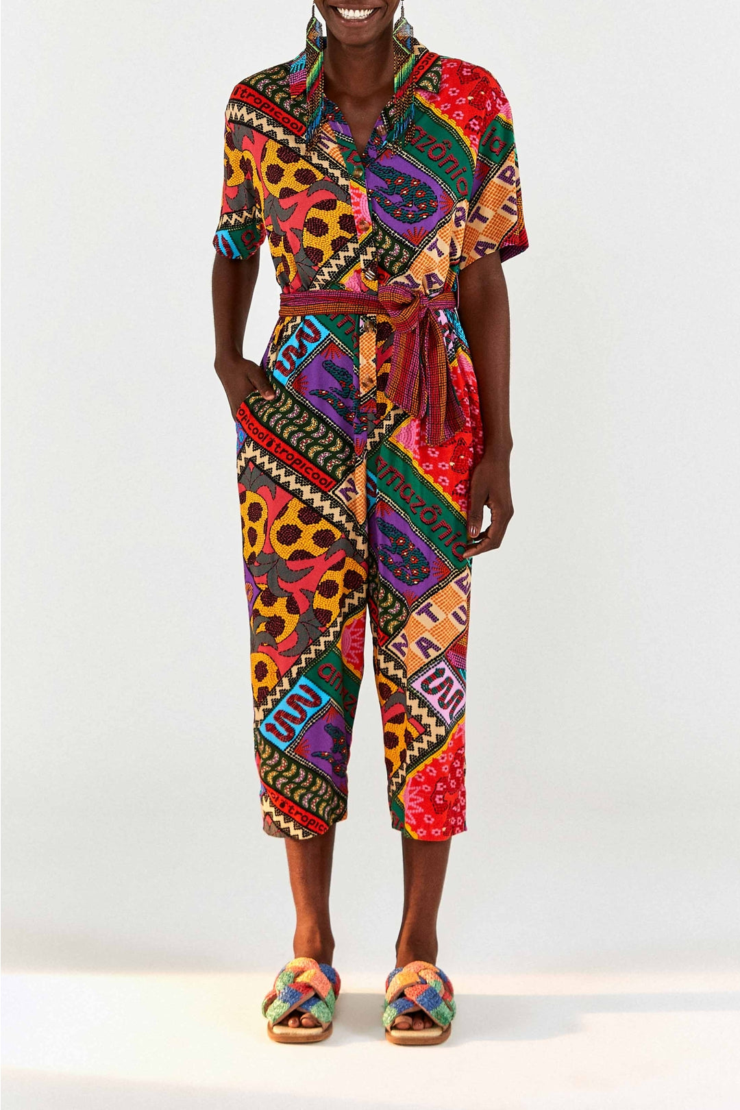 Combinaison Dotted Patch Scarf - Multicolore