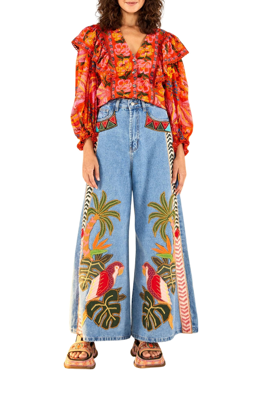Blouse Spring Bananas en coton - Rouge