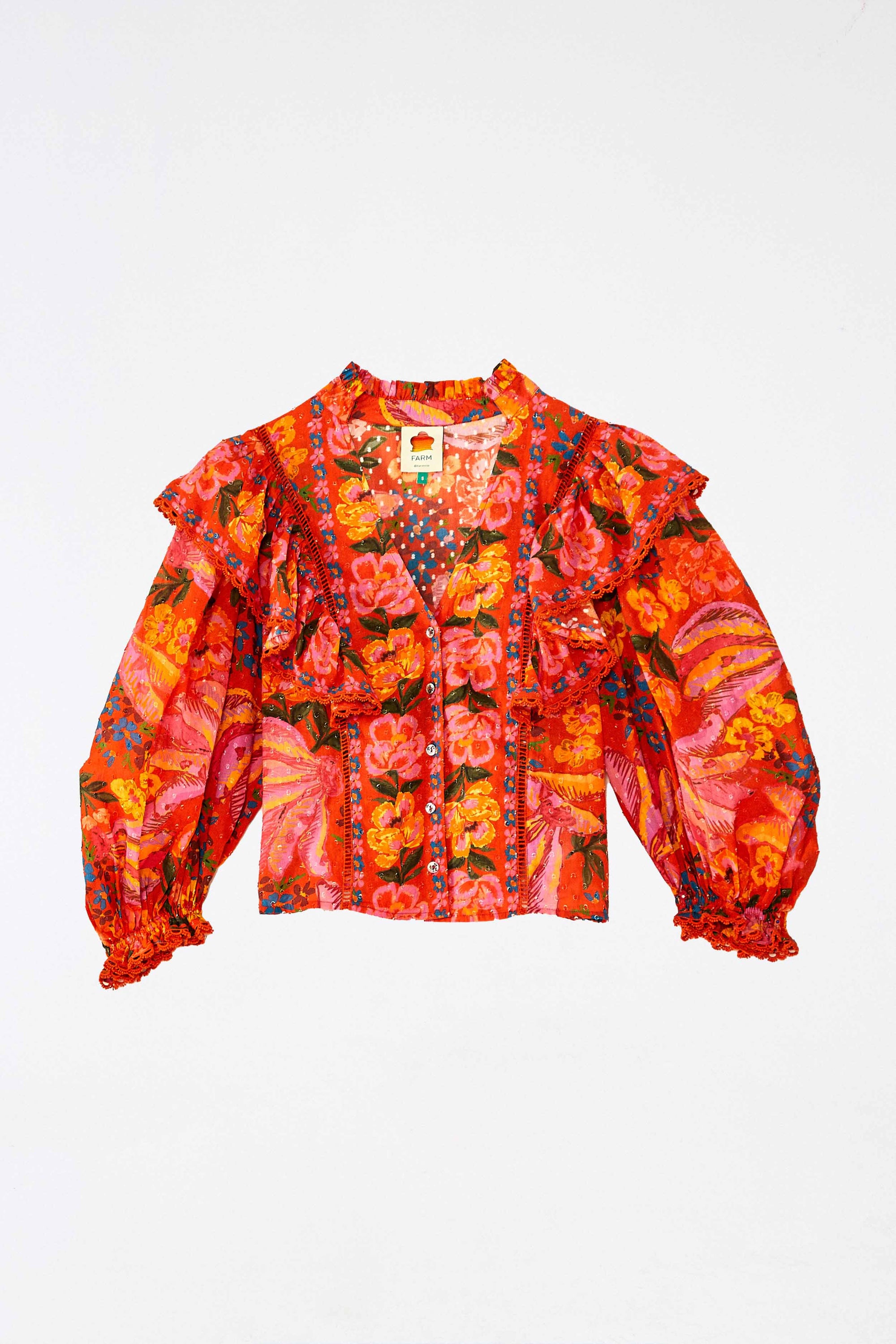 Blouse Spring Bananas en coton - Rouge