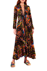 Robe longue île des Macaw - Multicolore