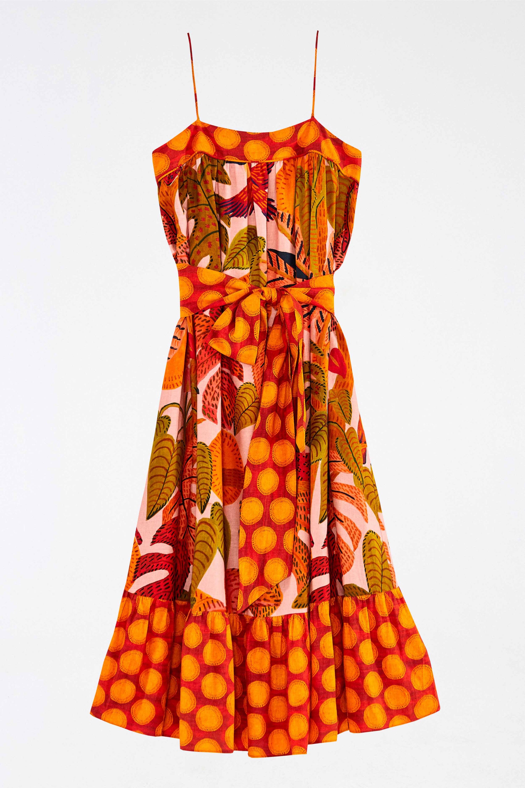 Robe longue Summer Dream en lin - Multicolore