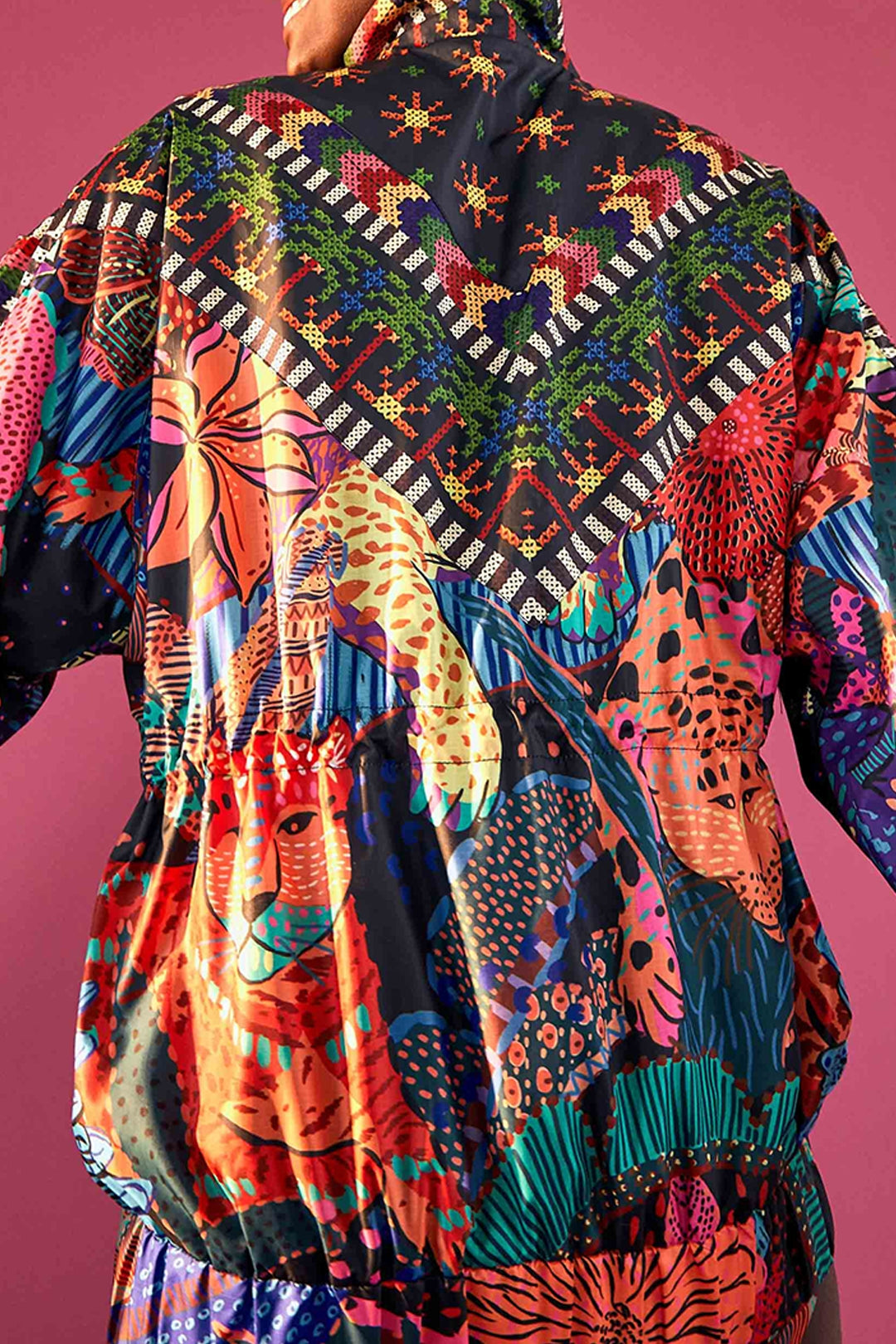 Veste coupe-vent Léopard cool - Multicolore