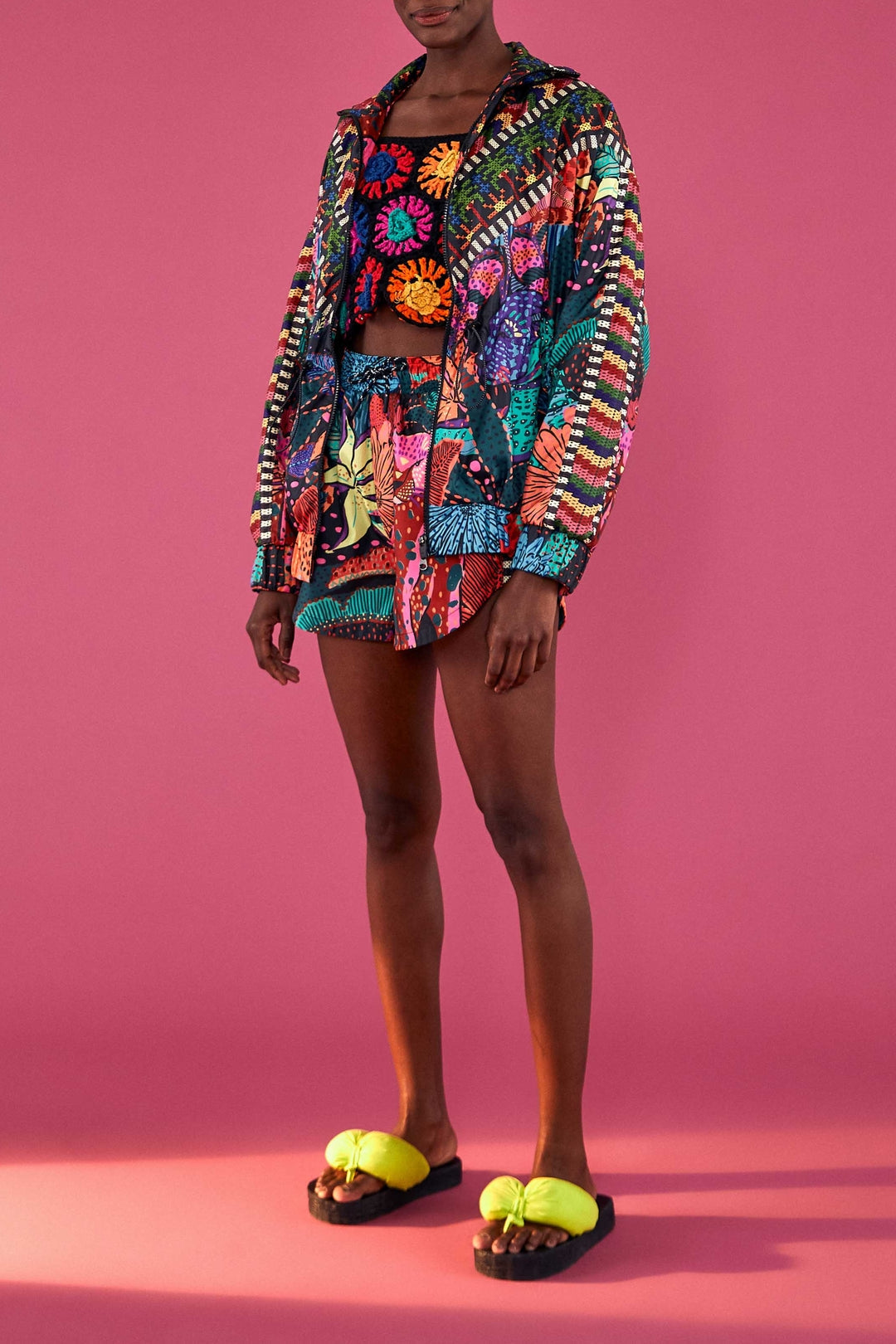 Veste coupe-vent Léopard cool - Multicolore