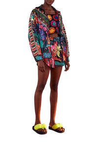 Veste coupe-vent Léopard cool - Multicolore