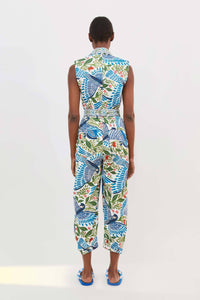 Combinaison Macaw Flight en toile en coton - Blanc