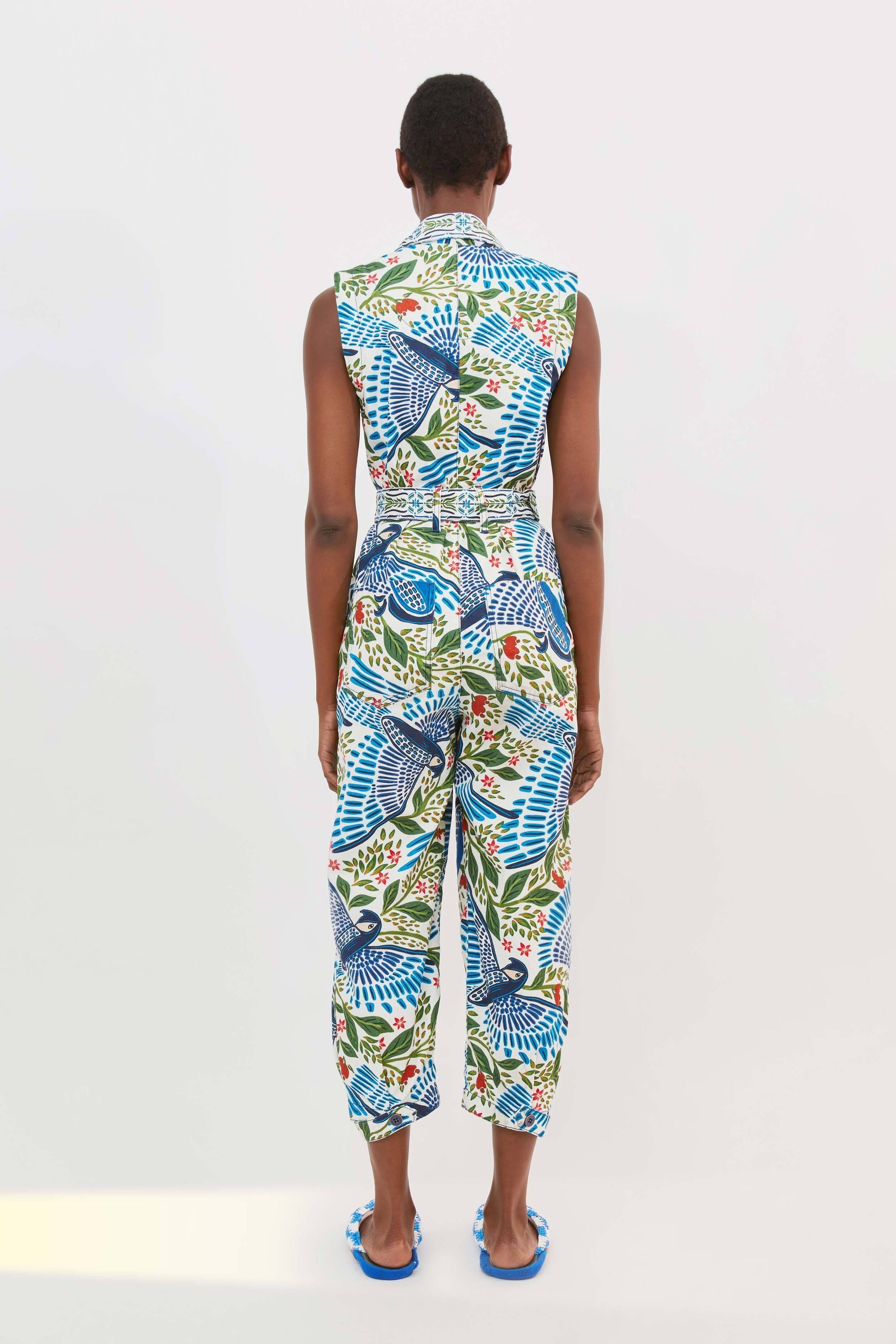 Combinaison Macaw Flight en toile en coton - Blanc