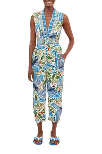 Combinaison Macaw Flight en toile en coton - Blanc
