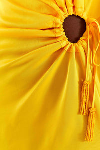 Robe midi Yellow Piping - Jaune