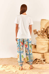 T-shirt Color Therapy en coton - Blanc