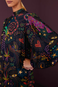 Robe courte Amazonia - Multicolore