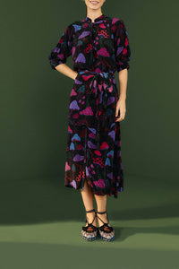 Robe midi Mushrooms Neon - Multicolore