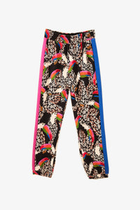 Pantalon de survêtement toucans Léopard en coton - Multicolore