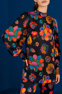 Blouse Jardin de lys - Multicolore