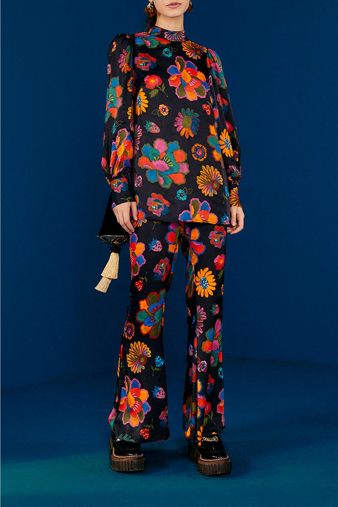 Blouse Jardin de lys - Multicolore