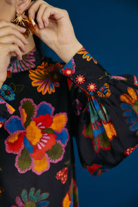 Blouse Jardin de lys - Multicolore