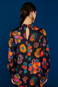 Blouse Jardin de lys - Multicolore