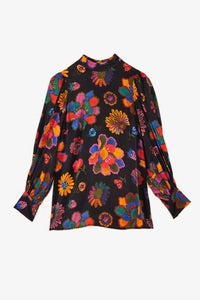 Blouse Jardin de lys - Multicolore
