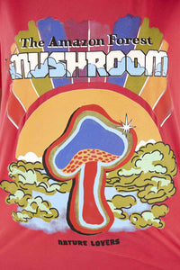 T-shirt Mushroom Amazon en coton - Multicolore