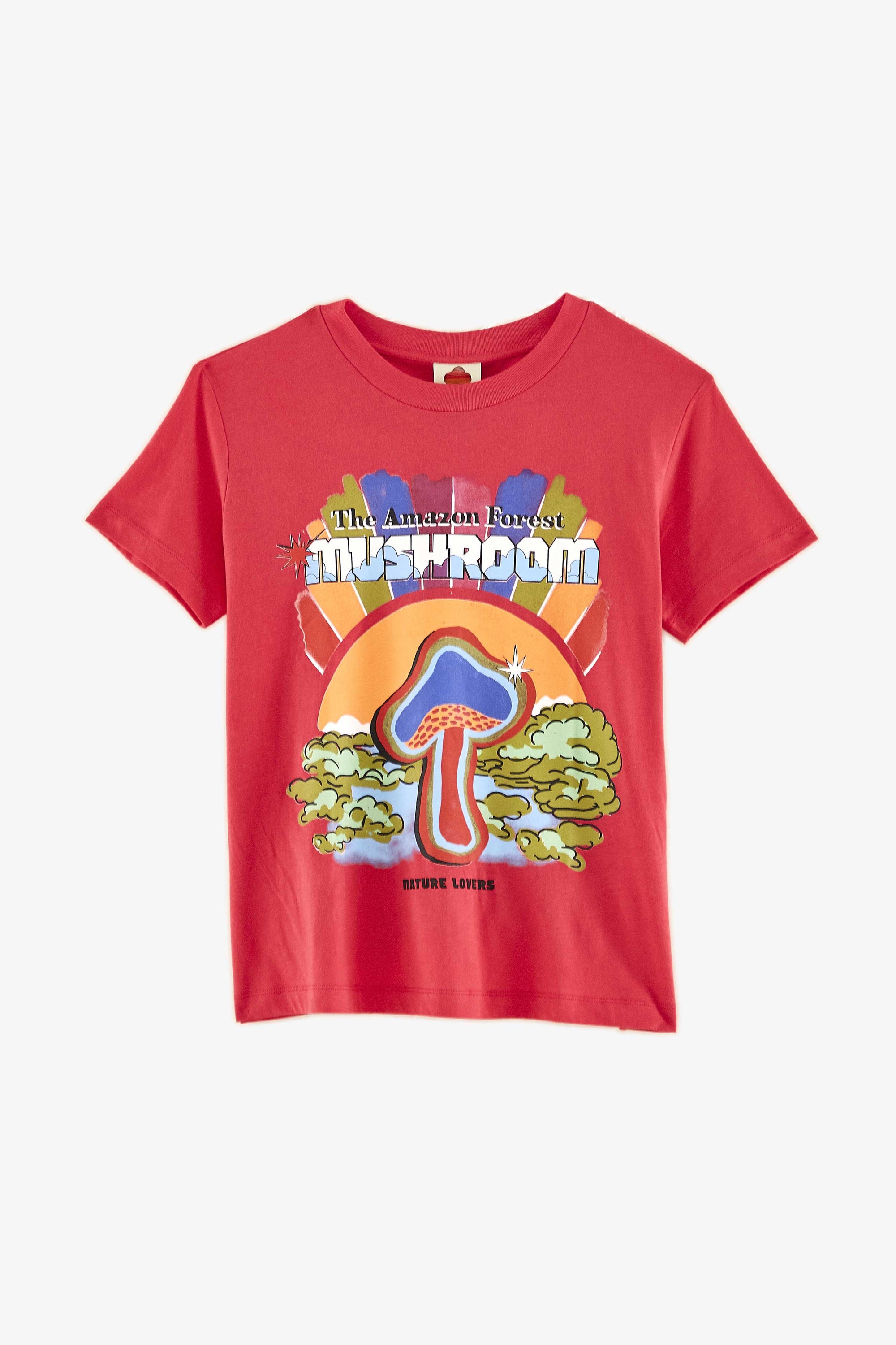T-shirt Mushroom Amazon en coton - Multicolore