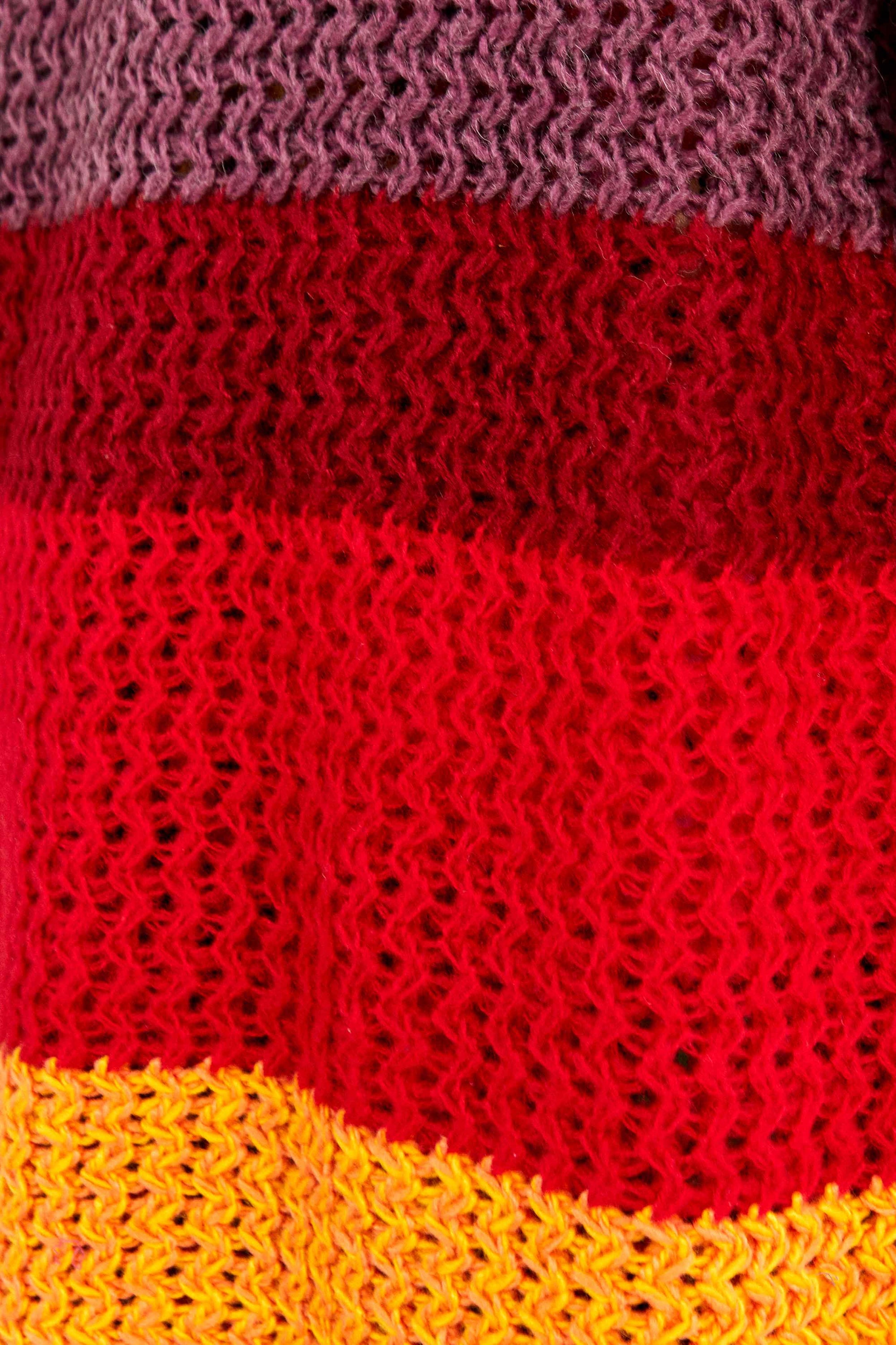 Cardigan à rayures tourbillonnantes - Multicolore
