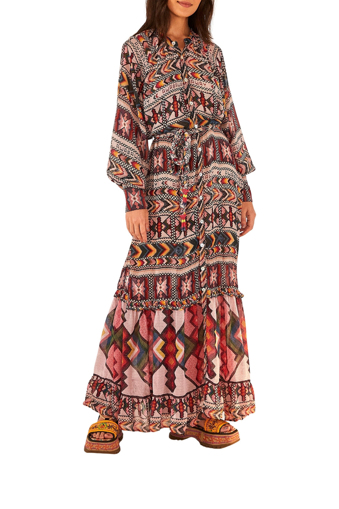 Robe longue Amulette - Multicolore
