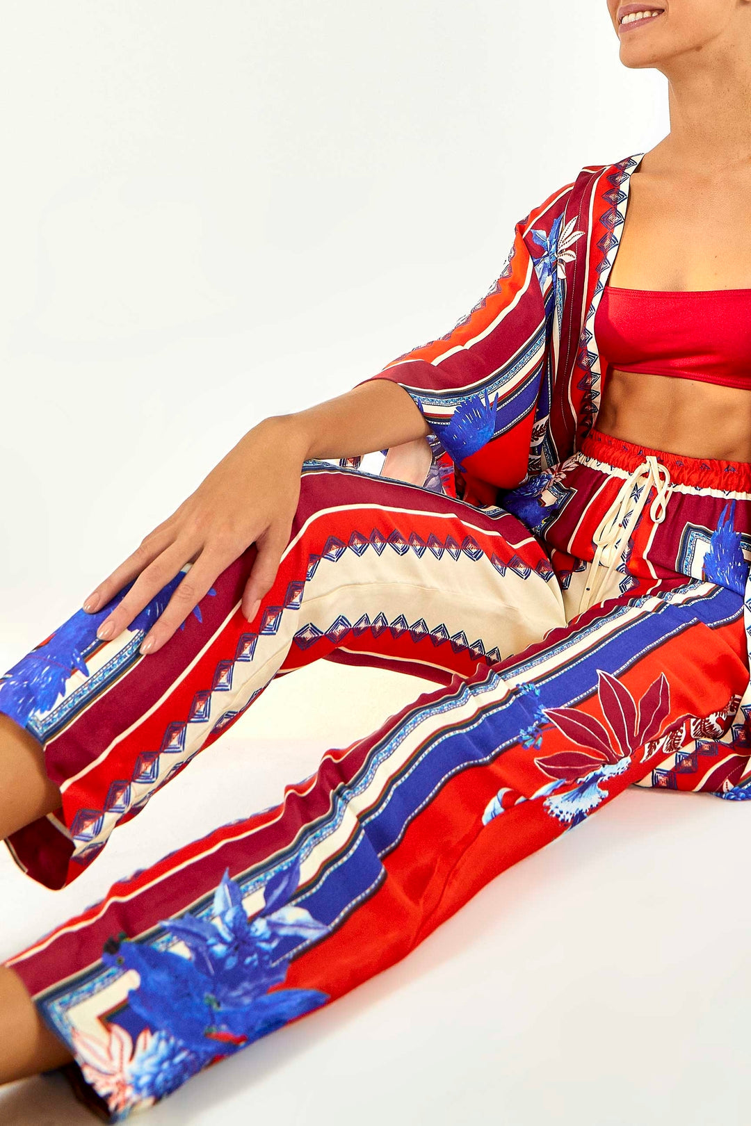 Pantalon Macaw Scarf - Rouge